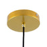 GloboStar® CHARLOTTE 00742 Μοντέρνο Κρεμαστό Φωτιστικό Οροφής Μονόφωτο Διάφανο Γυάλινο Χρυσό Μεταλλικό CREE LED 5W 500lm 180° AC 85-265V Θερμό Λευκό 2700K Φ23 x Υ23cm - ledmania.gr