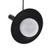 GloboStar® CELEST 00789 Μοντέρνο Μεταλλικό Κρεμαστό Φωτιστικό Οροφής Ανάρτηση με Ντουί G9 Μονόφωτο Μαύρο με Λευκό Γυαλί Φ20 x Y26.5cm - ledmania.gr