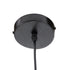 GloboStar® CELEST 00789 Μοντέρνο Μεταλλικό Κρεμαστό Φωτιστικό Οροφής Ανάρτηση με Ντουί G9 Μονόφωτο Μαύρο με Λευκό Γυαλί Φ20 x Y26.5cm - ledmania.gr