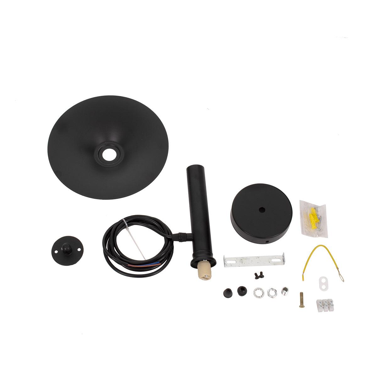 GloboStar® CELEST 00789 Μοντέρνο Μεταλλικό Κρεμαστό Φωτιστικό Οροφής Ανάρτηση με Ντουί G9 Μονόφωτο Μαύρο με Λευκό Γυαλί Φ20 x Y26.5cm - ledmania.gr