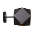 GloboStar® WELLES Replica 00794 Μοντέρνο Φωτιστικό Τοίχου Απλίκα Μονόφωτο Μεταλλικό Μαύρο Χρυσό Μ17 x Π28 x Υ17cm - ledmania.gr