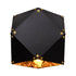 GloboStar® WELLES Replica 00794 Μοντέρνο Φωτιστικό Τοίχου Απλίκα Μονόφωτο Μεταλλικό Μαύρο Χρυσό Μ17 x Π28 x Υ17cm - ledmania.gr
