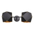 GloboStar® WELLES Replica 00795 Μοντέρνο Φωτιστικό Τοίχου Απλίκα Δίφωτο Μεταλλικό Μαύρο Χρυσό Μ52 x Π21 x Υ17cm - ledmania.gr