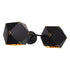 GloboStar® WELLES Replica 00795 Μοντέρνο Φωτιστικό Τοίχου Απλίκα Δίφωτο Μεταλλικό Μαύρο Χρυσό Μ52 x Π21 x Υ17cm - ledmania.gr