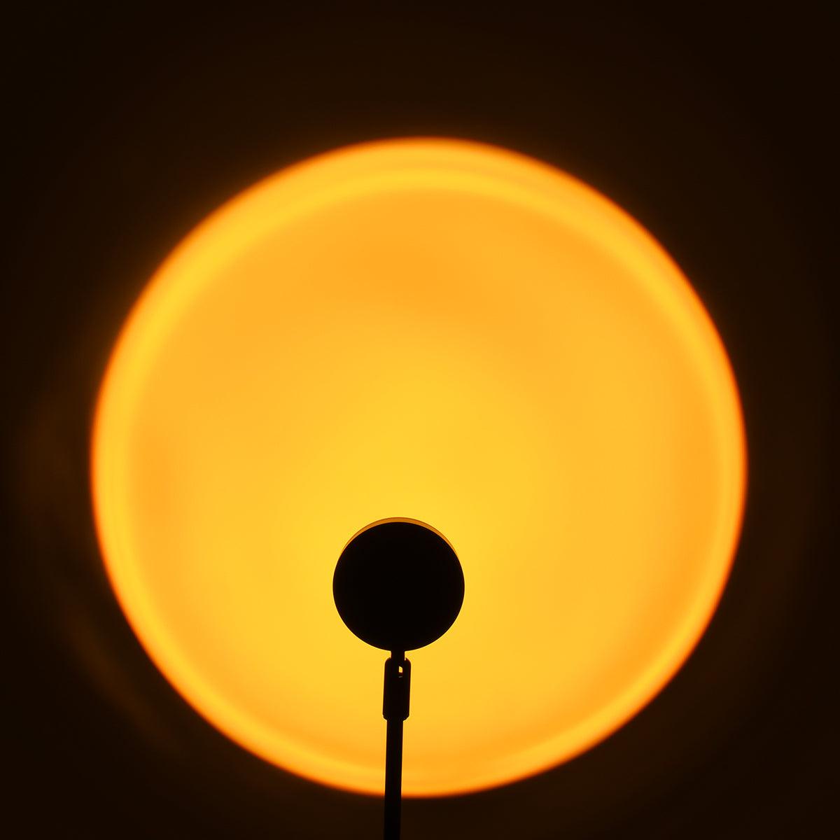 GloboStar® 00819 Μοντέρνο Minimal Επιδαπέδιο Φωτιστικό Μεταλλικό Μονόφωτο LED 12W DC 5V με Projector LENS Ειδικού Εφέ & Καλώδιο Τροφοδοσίας USB Rotation Head 180° SUN - ledmania.gr