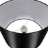 GloboStar® ASHLEY 00824 Μοντέρνο Φωτιστικό Δαπέδου Μονόφωτο Μεταλλικό Μαύρο με Καπέλο και Ξύλινη Λεπτομέρεια Φ40 x Υ145cm - ledmania.gr