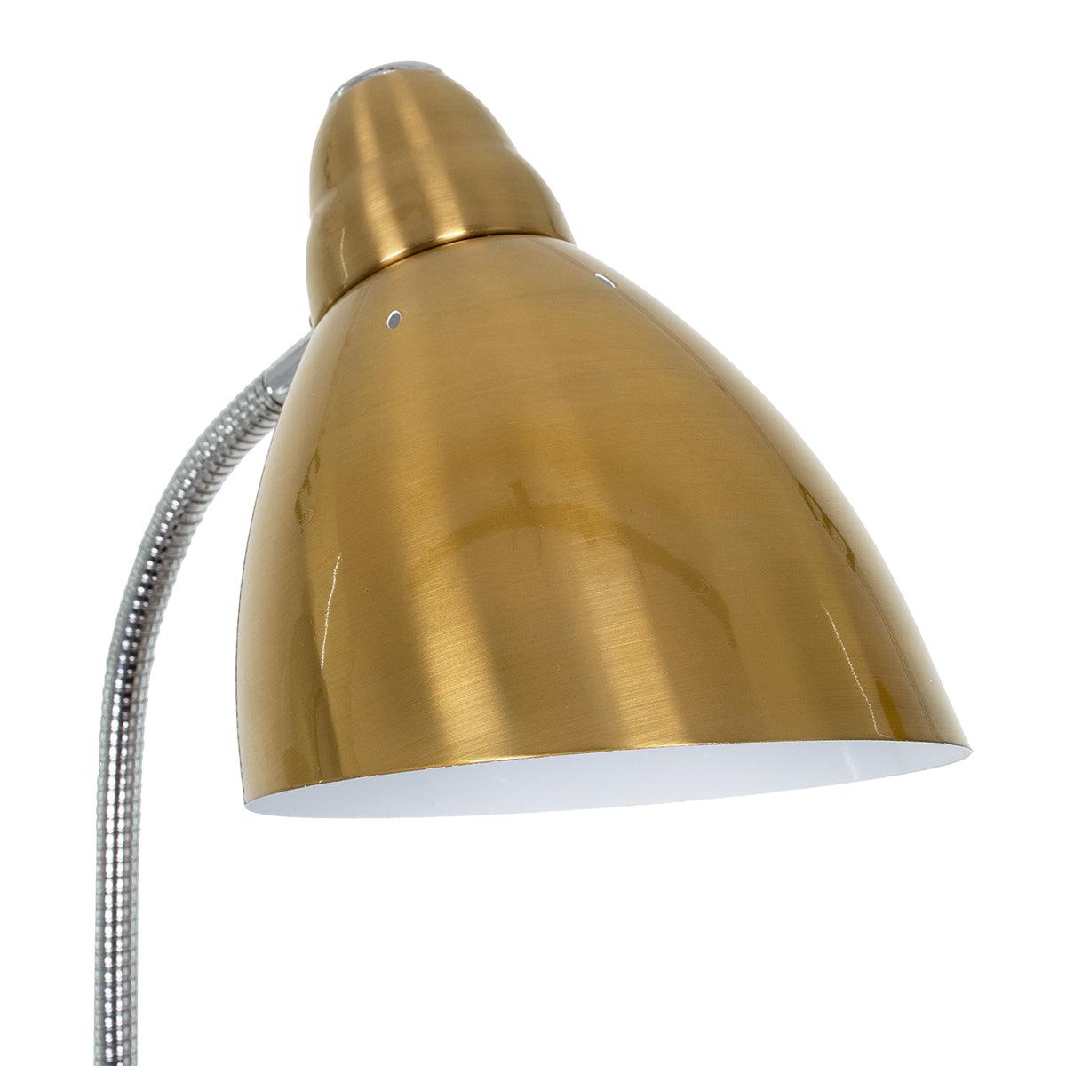 GloboStar® VERSA 00832 Μοντέρνο Φωτιστικό Δαπέδου Μονόφωτο Μεταλλικό Μπρονζέ Χρυσό με Μαύρη Μαρμάρινη Βάση Φ14.5 x Υ155cm - ledmania.gr