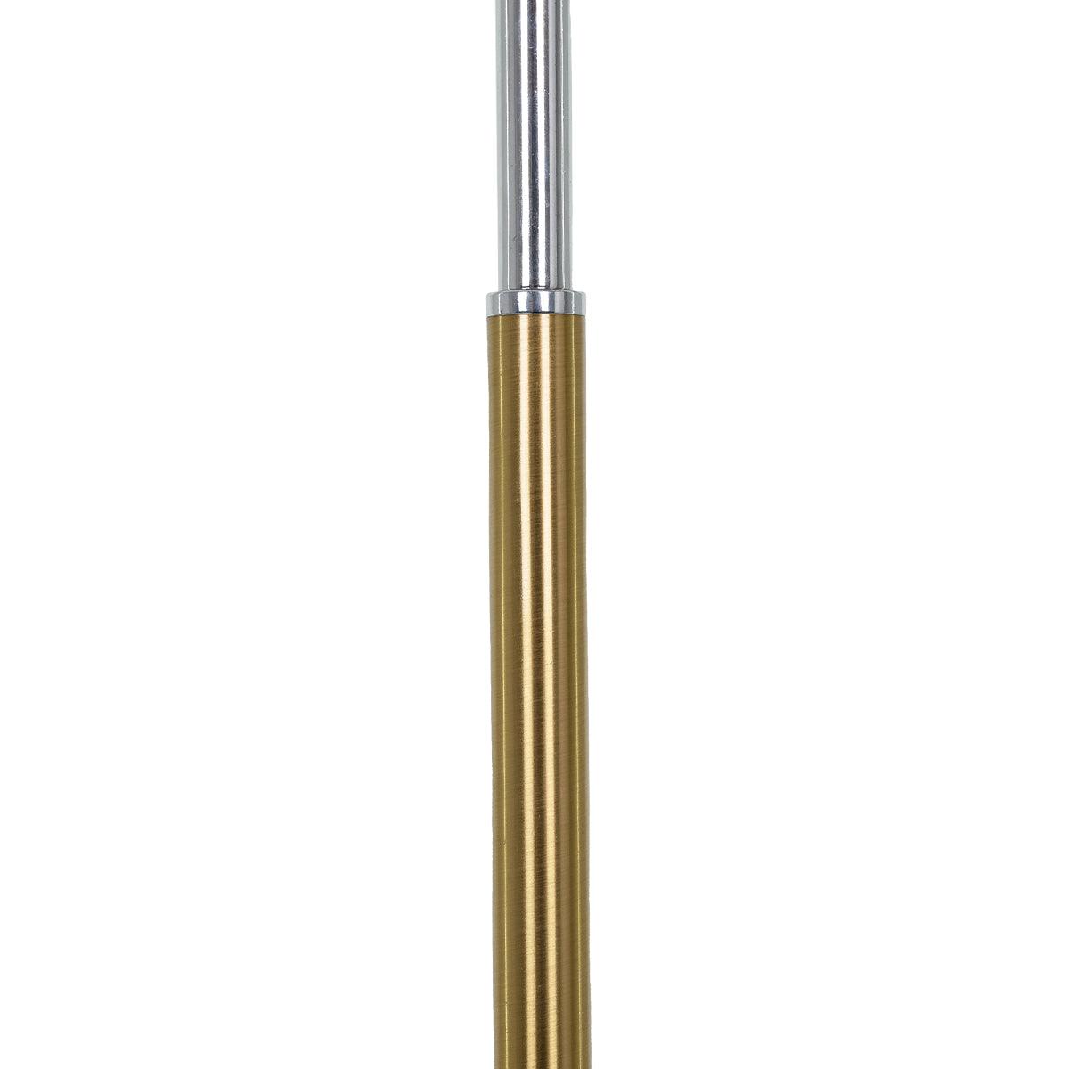 GloboStar® VERSA 00832 Μοντέρνο Φωτιστικό Δαπέδου Μονόφωτο Μεταλλικό Μπρονζέ Χρυσό με Μαύρη Μαρμάρινη Βάση Φ14.5 x Υ155cm - ledmania.gr