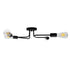 GloboStar® LIBERTA 00838 Μοντέρνο Φωτιστικό Οροφής Πολύφωτο Μαύρο Μεταλλικό Μ44.5 x Π44.5 x Υ12cm - ledmania.gr