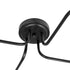 GloboStar® LIBERTA 00838 Μοντέρνο Φωτιστικό Οροφής Πολύφωτο Μαύρο Μεταλλικό Μ44.5 x Π44.5 x Υ12cm - ledmania.gr