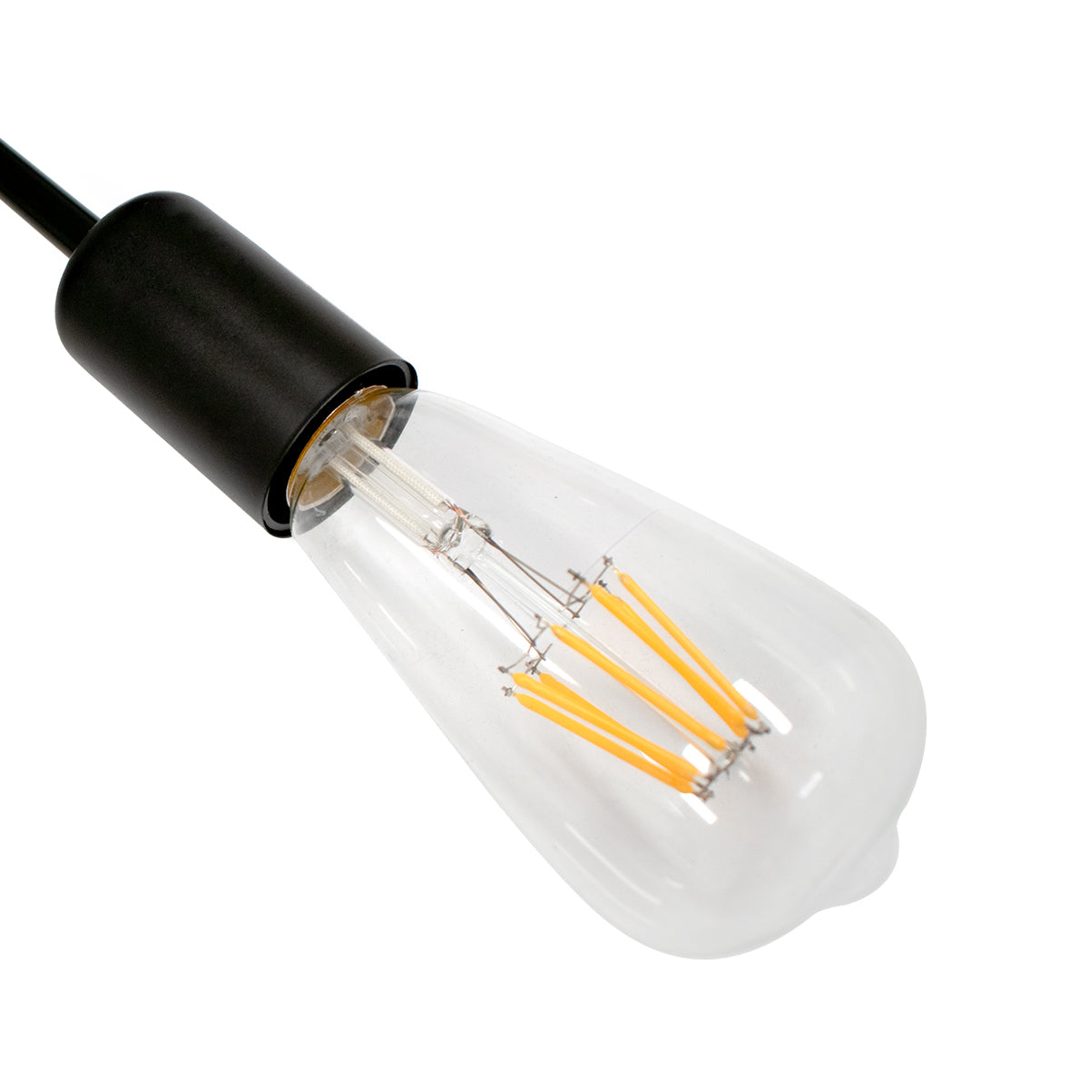 GloboStar® LIBERTA 00838 Μοντέρνο Φωτιστικό Οροφής Πολύφωτο Μαύρο Μεταλλικό Μ44.5 x Π44.5 x Υ12cm - ledmania.gr