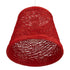 GloboStar® PLAYROOM 00863 Vintage Κρεμαστό Φωτιστικό Οροφής Μονόφωτο Κόκκινο Ξύλινο Ψάθινο Rattan Φ32 x Υ27cm - ledmania.gr