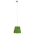 GloboStar® PLAYROOM 00864 Vintage Κρεμαστό Φωτιστικό Οροφής Μονόφωτο Πράσινο Ξύλινο Ψάθινο Rattan Φ32 x Υ27cm - ledmania.gr