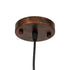 GloboStar® CAGE 00866 Vintage Industrial Κρεμαστό Φωτιστικό Οροφής Μονόφωτο Καφέ Σκουριά Μεταλλικό Πλέγμα Φ15 x Y22cm - ledmania.gr