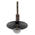 GloboStar® JONAS 00882 Vintage Φωτιστικό Τοίχου Απλίκα Μονόφωτο Καφέ Σκούρο Ξύλινο Φ26 x Μ26 x Π50 x Υ17-50cm - ledmania.gr