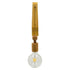 GloboStar® NOVO 00885 Vintage Φωτιστικό Τοίχου Απλίκα Μονόφωτο Μπεζ Ξύλινο με Σχοινί Μ7 x Π27 x Υ29-65cm - ledmania.gr