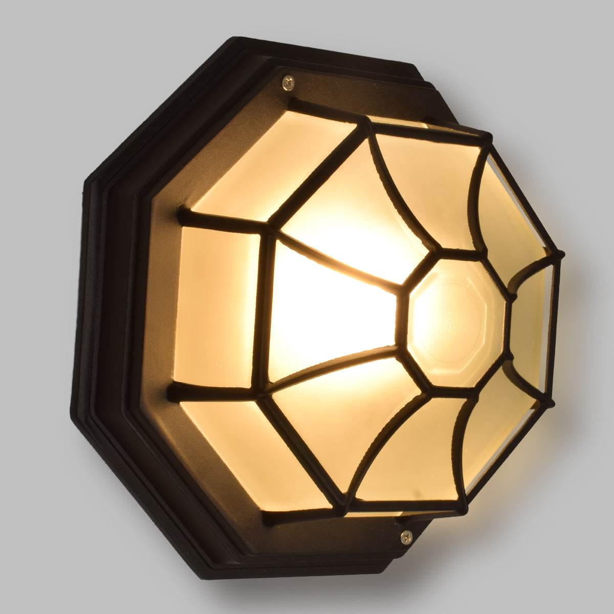 GloboStar® RUBY 00912 Vintage Μεταλλικό Φωτιστικό Πλαφονιέρα Οροφής - Απλίκα Τοίχου από Αλουμίνιο με Ντουί E27 Μονόφωτο Μαύρο με Γαλακτερό Γυαλί Μ27 x Π27 x Υ12cm - ledmania.gr