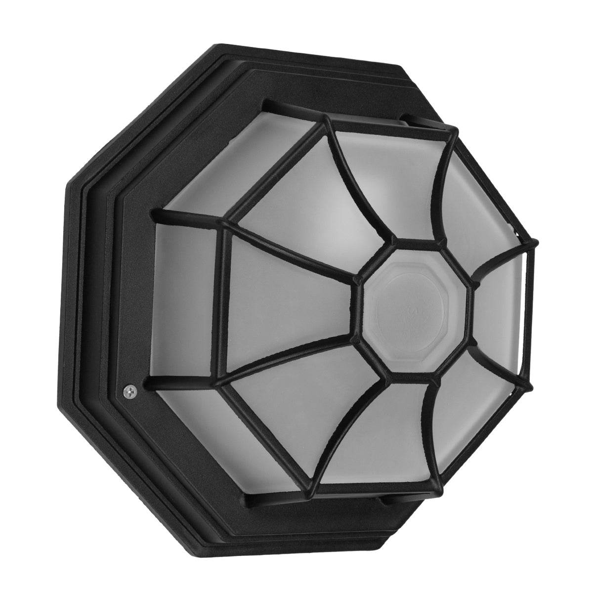 GloboStar® RUBY 00912 Vintage Μεταλλικό Φωτιστικό Πλαφονιέρα Οροφής - Απλίκα Τοίχου από Αλουμίνιο με Ντουί E27 Μονόφωτο Μαύρο με Γαλακτερό Γυαλί Μ27 x Π27 x Υ12cm - ledmania.gr