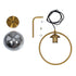 GloboStar® VIENNA 00923 Μοντέρνο Φωτιστικό Τοίχου Απλίκα Μονόφωτο Χρυσό Μεταλλικό Γυάλινο Μπάλα με Ρυθμιζόμενη Ανάρτηση Μ25 x Π23 x Υ27cm - ledmania.gr