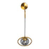 GloboStar® VIENNA 00923 Μοντέρνο Φωτιστικό Τοίχου Απλίκα Μονόφωτο Χρυσό Μεταλλικό Γυάλινο Μπάλα με Ρυθμιζόμενη Ανάρτηση Μ25 x Π23 x Υ27cm - ledmania.gr