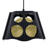 GloboStar® CARTER 00962 Μοντέρνο Industrial Κρεμαστό Φωτιστικό Οροφής Μονόφωτο Μαύρο με Εκρού Μεταλλικό Πλέγμα Μ28 x Π28 x Υ22cm - ledmania.gr