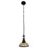 GloboStar® BILLIARD 00971 Vintage Industrial Κρεμαστό Φωτιστικό Οροφής Μονόφωτο Mαύρο Μεταλλικό Καμπάνα Φ25 x Υ29cm - ledmania.gr