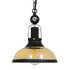 GloboStar® BILLIARD 00971 Vintage Industrial Κρεμαστό Φωτιστικό Οροφής Μονόφωτο Mαύρο Μεταλλικό Καμπάνα Φ25 x Υ29cm - ledmania.gr