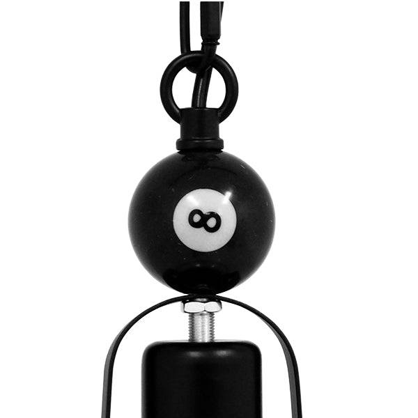 GloboStar® BILLIARD 00971 Vintage Industrial Κρεμαστό Φωτιστικό Οροφής Μονόφωτο Mαύρο Μεταλλικό Καμπάνα Φ25 x Υ29cm - ledmania.gr