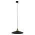 GloboStar® MARGI 00982 Vintage Industrial Κρεμαστό Φωτιστικό Οροφής Μονόφωτο Μαύρο Μεταλλικό Καμπάνα Φ40 x Y15cm - ledmania.gr