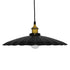 GloboStar® MARGI 00982 Vintage Industrial Κρεμαστό Φωτιστικό Οροφής Μονόφωτο Μαύρο Μεταλλικό Καμπάνα Φ40 x Y15cm - ledmania.gr