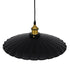 GloboStar® MARGI 00982 Vintage Industrial Κρεμαστό Φωτιστικό Οροφής Μονόφωτο Μαύρο Μεταλλικό Καμπάνα Φ40 x Y15cm - ledmania.gr