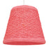 GloboStar® PLAYROOM 00996 Vintage Κρεμαστό Φωτιστικό Οροφής Μονόφωτο Ροζ Ξύλινο Ψάθινο Rattan Φ32 x Υ27cm - ledmania.gr