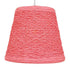 GloboStar® PLAYROOM 00996 Vintage Κρεμαστό Φωτιστικό Οροφής Μονόφωτο Ροζ Ξύλινο Ψάθινο Rattan Φ32 x Υ27cm - ledmania.gr