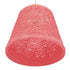 GloboStar® PLAYROOM 00996 Vintage Κρεμαστό Φωτιστικό Οροφής Μονόφωτο Ροζ Ξύλινο Ψάθινο Rattan Φ32 x Υ27cm - ledmania.gr