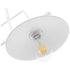 GloboStar® REGAL 01008 Vintage Industrial Φωτιστικό Οροφής Δίφωτο Λευκό Μεταλλικό Ράγα Μ67 x Π26 x Υ85cm - ledmania.gr