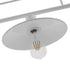 GloboStar® REGAL 01010 Vintage Industrial Φωτιστικό Οροφής Τρίφωτο Λευκό Μεταλλικό Ράγα Μ113 x Π26 x Υ85cm - ledmania.gr