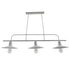 GloboStar® REGAL 01010 Vintage Industrial Φωτιστικό Οροφής Τρίφωτο Λευκό Μεταλλικό Ράγα Μ113 x Π26 x Υ85cm - ledmania.gr