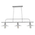 GloboStar® REGAL 01010 Vintage Industrial Φωτιστικό Οροφής Τρίφωτο Λευκό Μεταλλικό Ράγα Μ113 x Π26 x Υ85cm - ledmania.gr