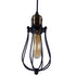 GloboStar® CAMBER 01016 Vintage Industrial Κρεμαστό Φωτιστικό Οροφής Μονόφωτο Μαύρο Μεταλλικό Πλέγμα Φ11 x Y25cm - ledmania.gr