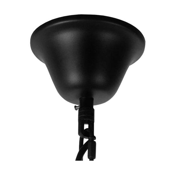 GloboStar® DOME 10001021 Vintage Κρεμαστό Φωτιστικό Οροφής Πολύφωτο Μαύρο Μεταλλικό με Όνυχα Πολυέλαιος με Μπεζ Σχοινί Μ68 x Π60 x Υ50cm - ledmania.gr