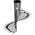 GloboStar® STAIRS 01024 Μοντέρνο Φωτιστικό Οροφής Πολύφωτο Μαύρο Μεταλλικό Φ80 x Y95cm - ledmania.gr