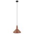 GloboStar® BARING 01224 Μοντέρνο Κρεμαστό Φωτιστικό Οροφής Μονόφωτο Χάλκινο Μεταλλικό Καμπάνα Φ27 x Y25cm - ledmania.gr