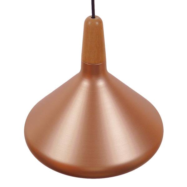 GloboStar® BARING 01224 Μοντέρνο Κρεμαστό Φωτιστικό Οροφής Μονόφωτο Χάλκινο Μεταλλικό Καμπάνα Φ27 x Y25cm - ledmania.gr