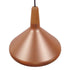 GloboStar® BARING 01224 Μοντέρνο Κρεμαστό Φωτιστικό Οροφής Μονόφωτο Χάλκινο Μεταλλικό Καμπάνα Φ27 x Y25cm - ledmania.gr