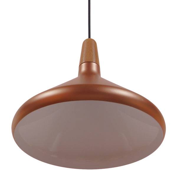 GloboStar® BARING 01224 Μοντέρνο Κρεμαστό Φωτιστικό Οροφής Μονόφωτο Χάλκινο Μεταλλικό Καμπάνα Φ27 x Y25cm - ledmania.gr