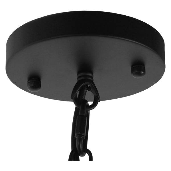 GloboStar® DELIR 01035 Μοντέρνο Industrial Φωτιστικό Οροφής Πολύφωτο Μαύρο Μεταλλικό Φ24 x Y23cm - ledmania.gr