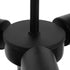 GloboStar® DELIR 01035 Μοντέρνο Industrial Φωτιστικό Οροφής Πολύφωτο Μαύρο Μεταλλικό Φ24 x Y23cm - ledmania.gr