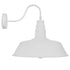 GloboStar® SORD 01051 Vintage Industrial Φωτιστικό Τοίχου Απλίκα Μονόφωτο Λευκό Μεταλλικό Καμπάνα Φ36 x Μ42 x Π36 x Υ32cm - ledmania.gr