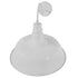GloboStar® SORD 01051 Vintage Industrial Φωτιστικό Τοίχου Απλίκα Μονόφωτο Λευκό Μεταλλικό Καμπάνα Φ36 x Μ42 x Π36 x Υ32cm - ledmania.gr