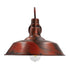 GloboStar® SORD 01052  Vintage Industrial Φωτιστικό Τοίχου Απλίκα Μονόφωτο Καφέ Σκουριά Μεταλλικό Καμπάνα Φ36 x Μ42 x Π36 x Υ32cm - ledmania.gr